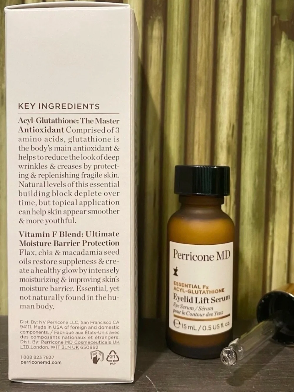 Perricone MD Essential Fx Acyl-Glutathione Eyelid Lift Serum .5 oz 15 ml NIB!